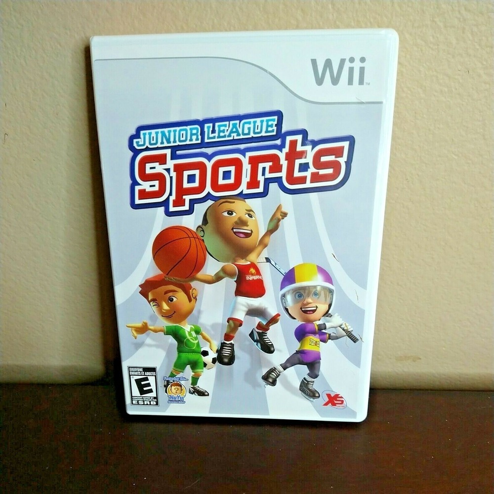 Junior League Sports Nintendo Wii - Basketball‎ Hockey Soccer Tested Working